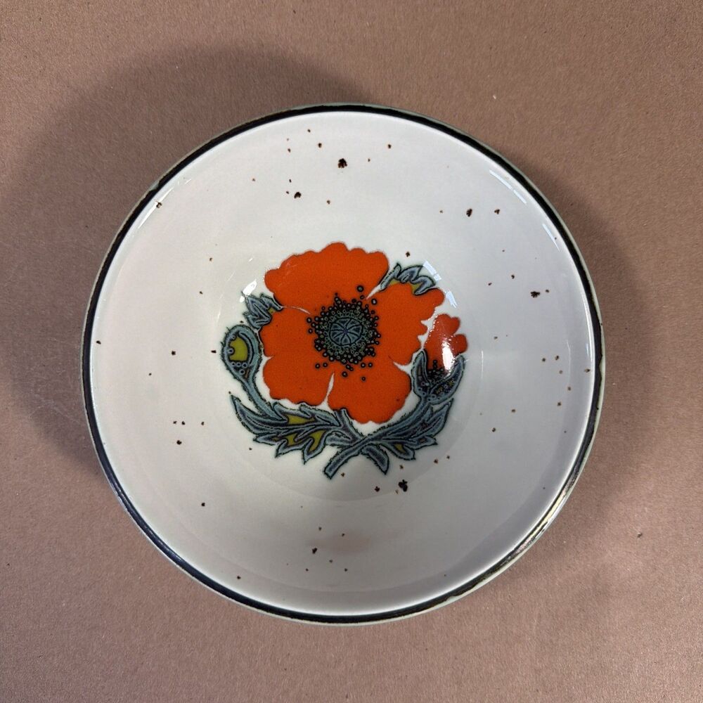 Johnson Bros Kings Road Coupe Cereal Bowls Ironstone Red Poppy Blossom 6 3/8"